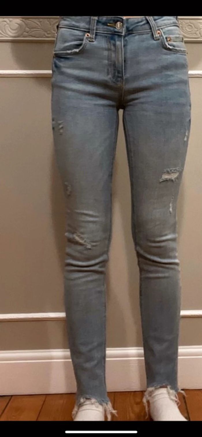 pantalon skinny taille basse ZARA