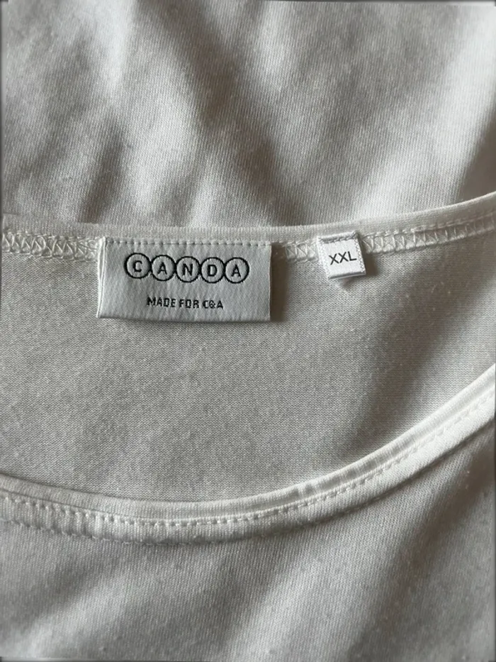 Tee-shirt blanc Taille XXL - photo numéro 5