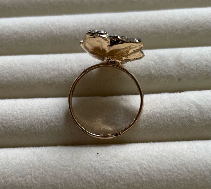 Bague fleur noire - photo numéro 4