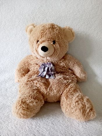 Doudou bouillotte ours range pyjama