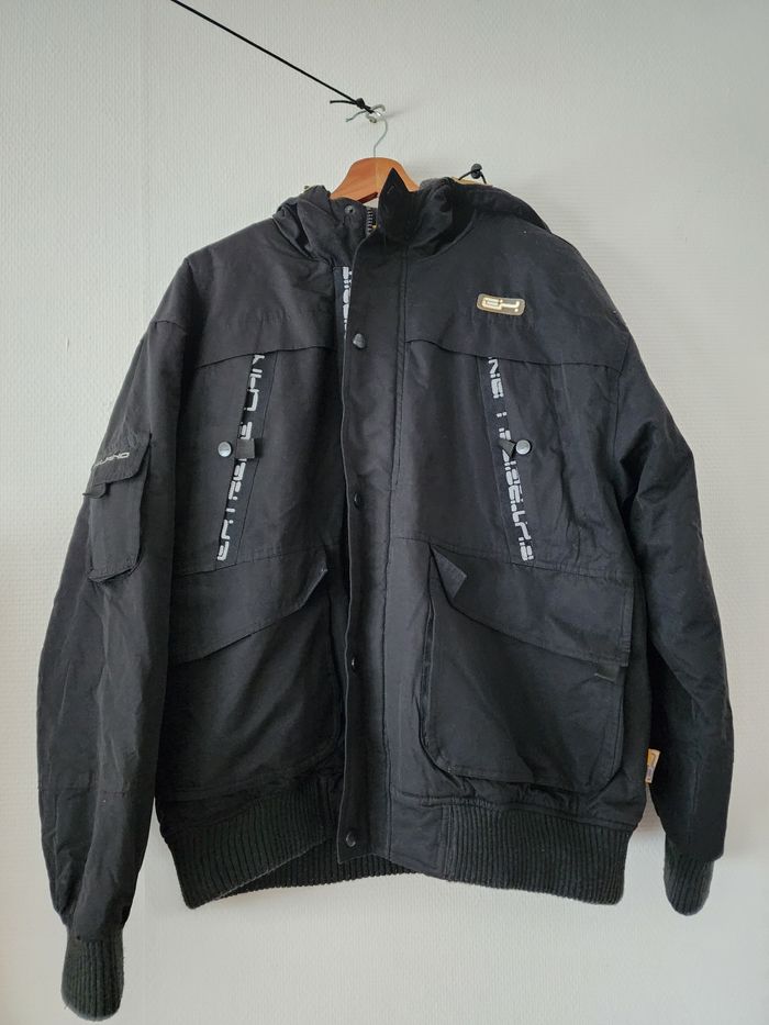 Veste/manteau, très chaud(e), noir(e) pour homme