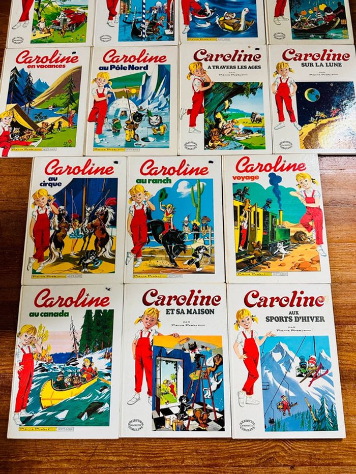 Lot de 14 livres vintage Caroline grands blancs anciens Pierre Probst Hachette Jeunesse - photo numéro 2