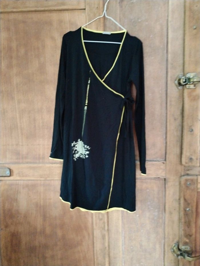 Robe portefeuille noire