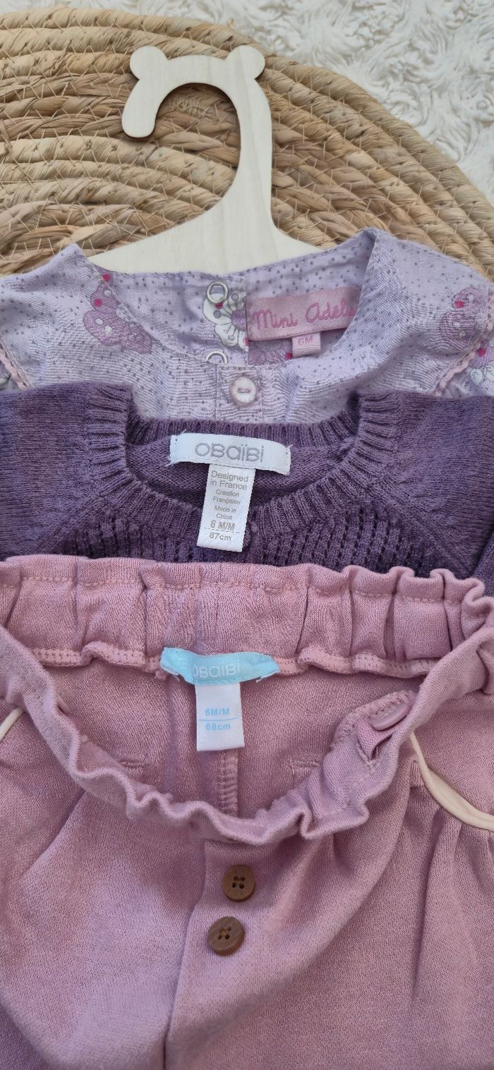 Ensemble 5 pièces pantalon neuf Obaïbi 6 mois - photo numéro 6
