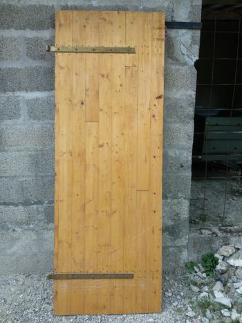 Volet en bois pour porte 210*75 cm