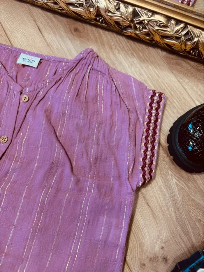 Taille 5 ans tenue 4 pièces fille Multimarque violet bleu * smile * 🌹 - photo numéro 3