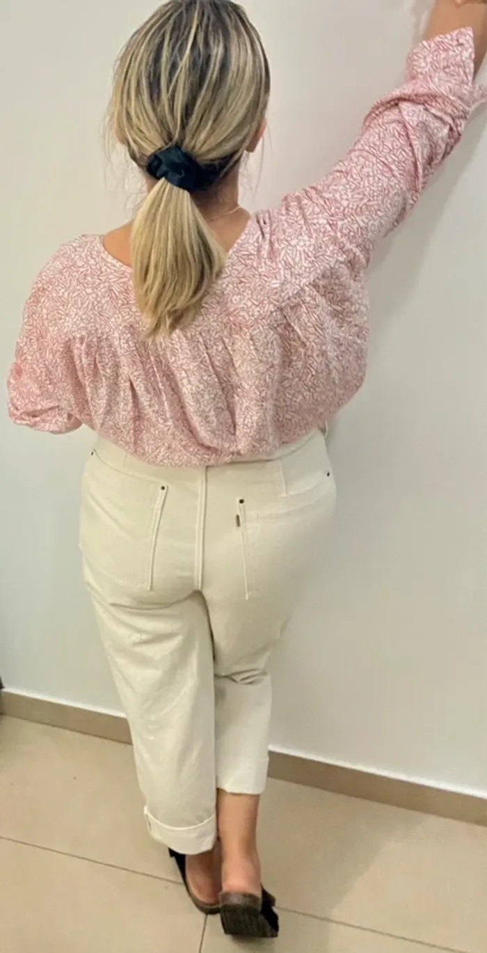Blouse ample floral Des Petits Hauts  taille 38 et plus - photo numéro 8