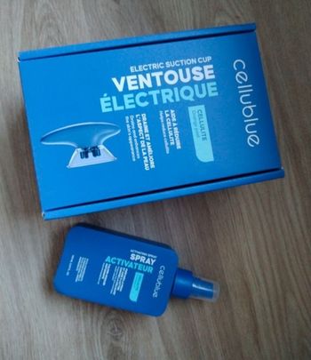 Ventouse électrique cellublue
Avec spray activateur cellulite