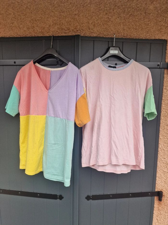 Lot de deux t shirts multicolore - photo numéro 5