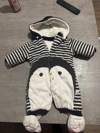Combinaison 3 mois pingouin