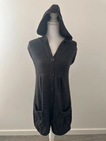 Robe à capuche grise mouchetée T38/40 M/L
