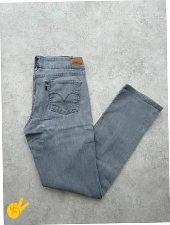 Jeans Levi's 526 W30 FR40 coupe droite gris Femme Women pan599b