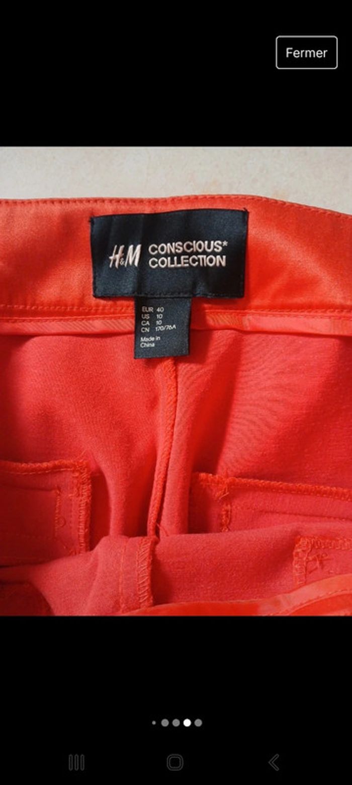Pantalon touché satin 🌟taille 40🌟 H&M🌟 - photo numéro 5