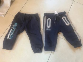 2 jogging taille 74 cm