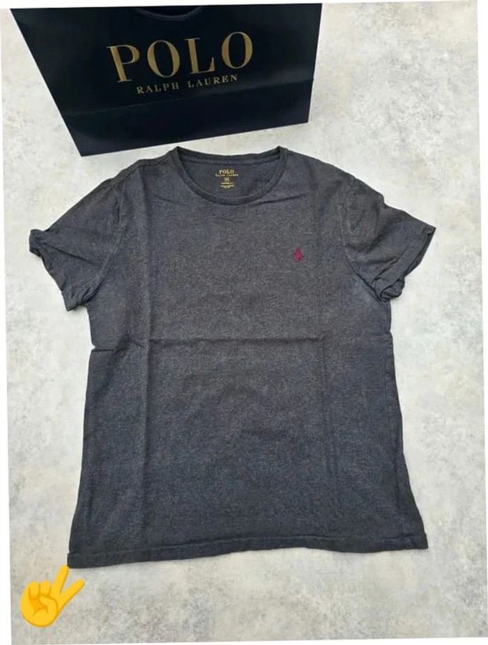 T-shirt Ralph Lauren M coupe col rond bleu Homme Men tee18b - photo numéro 4