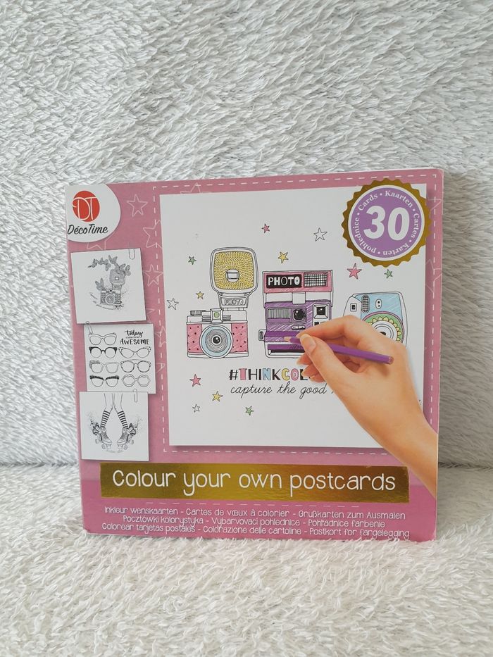 Carnet de cartes a colorier