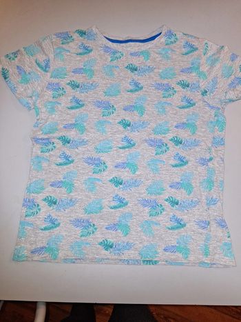 Tee shirt feuille 11/12 ans garçon