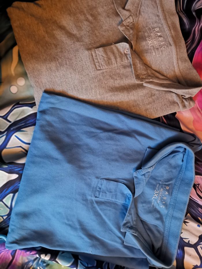 lot 2 polos Basic homme