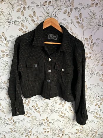 Veste effet tweet noir