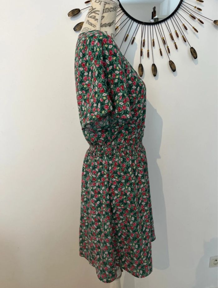 Robe verte à fleur - photo numéro 3