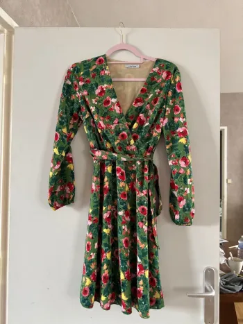 Robe  d’été imprimé fleuri taille S/M lillie rose