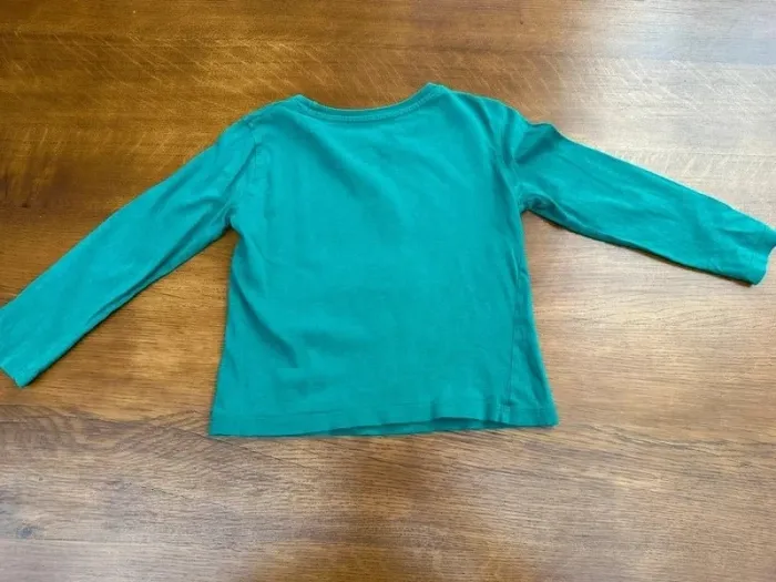 T-shirt manche longue vert in extenso 5 ans - photo numéro 9