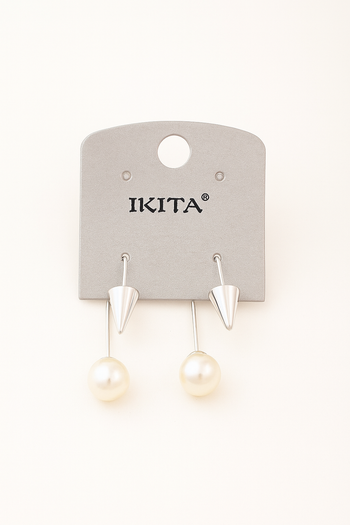 Boucle d'oreille neuf de marque Ikita, en acier inoxydable.