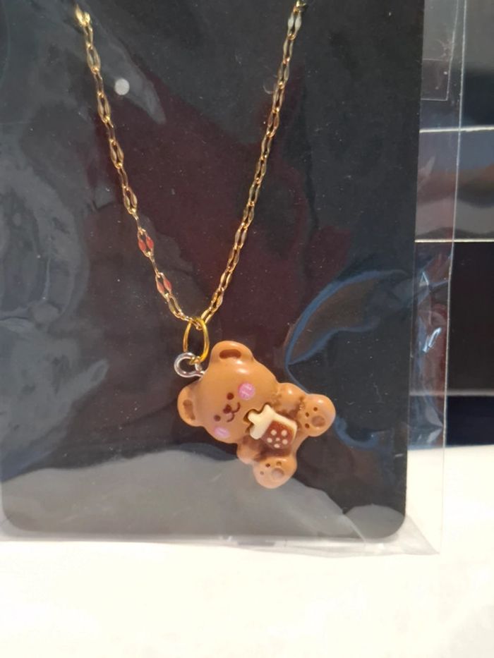 Magnifique collier femme nounours neuf