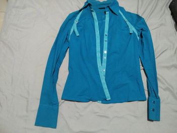 Chemise turquoise