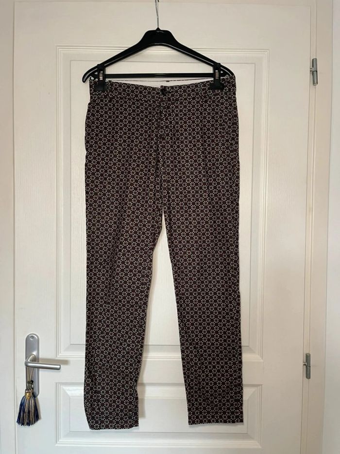 Pantalon côtelé fleuris - Attic and Barn - M - photo numéro 5