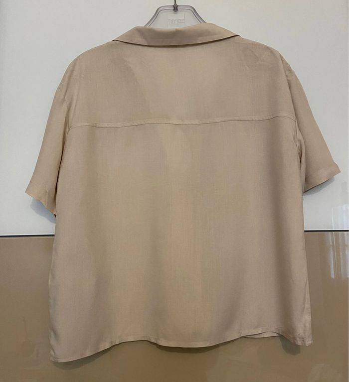 Chemisier oversize beige femme S - photo numéro 2