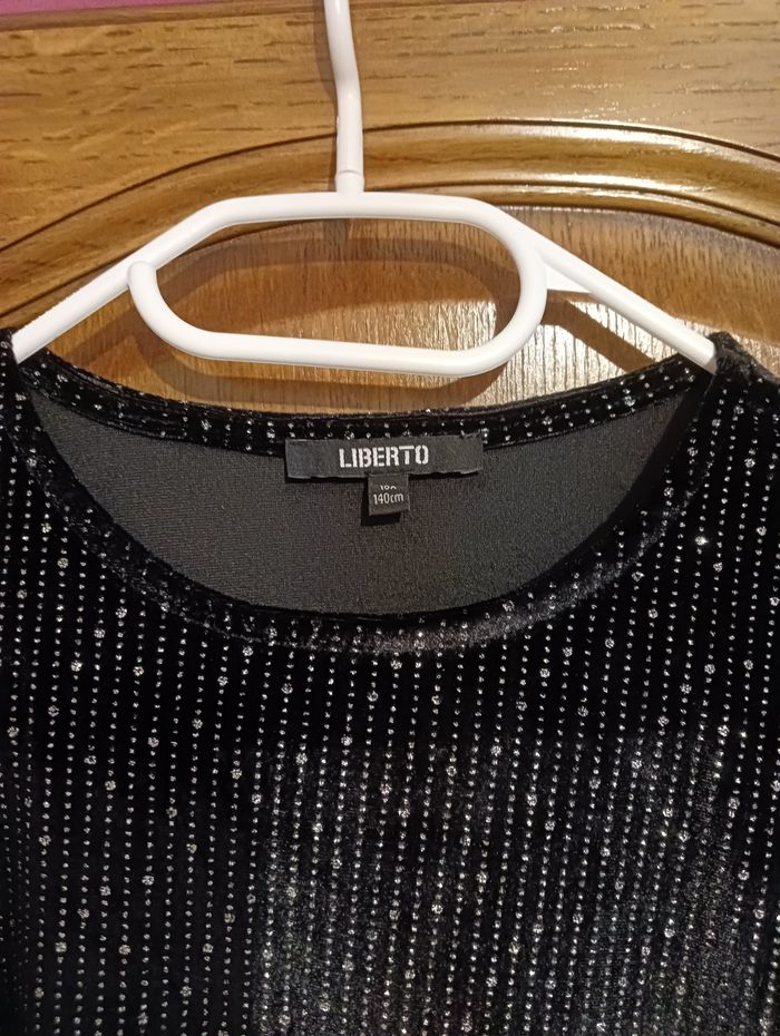 Robe Liberto 10 ans noire pailletée argentée - Noël 🌟 - photo numéro 3