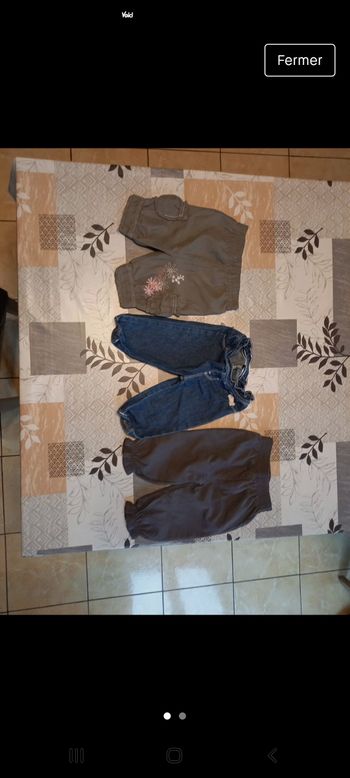 Pantalons fille 6 mois