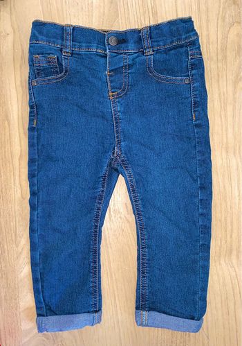 Jean tape à l’œil bleu garçon 23 mois