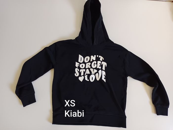 Sweatshirt à capuche noir Kiabi XS