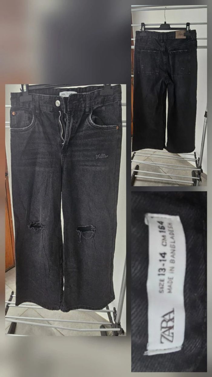 Jean noir fille Zara 13/14 ans