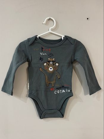 Body bébé avec ours & raton laveur