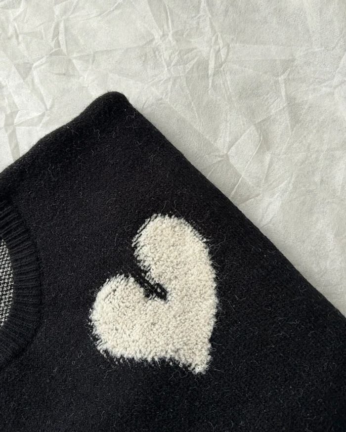 Pull Noir Style Vintage Unisex - photo numéro 3