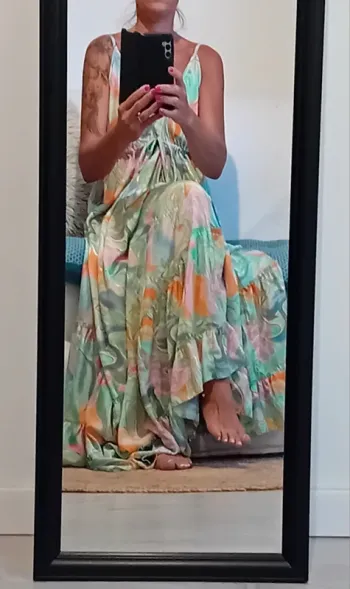 Robe été multicolore