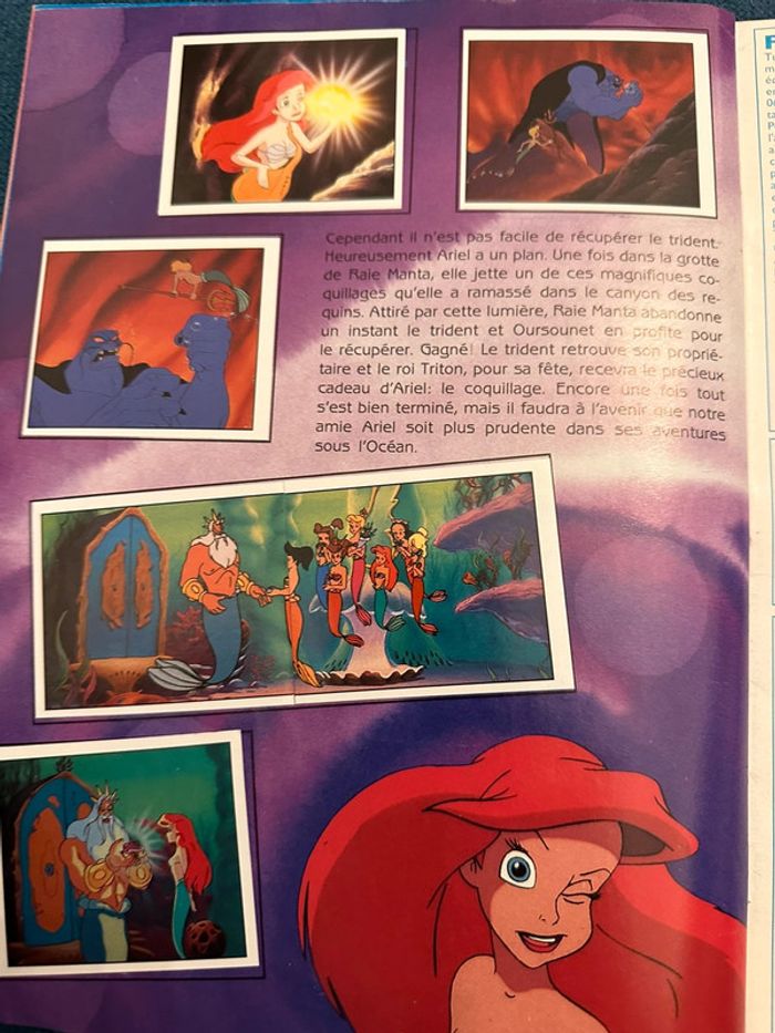 Album livre Panini complet stickers autocollants Disney La petite sirène le dessin animé TV - photo numéro 14