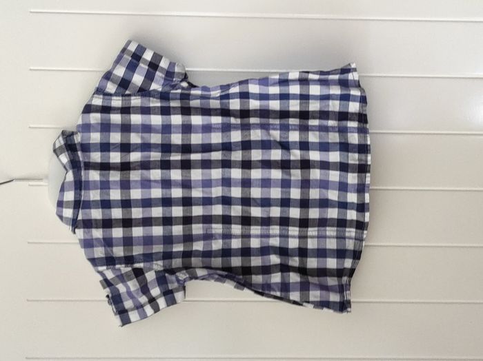 Chemise à carreaux manches courtes fille - 3 ans - photo numéro 3
