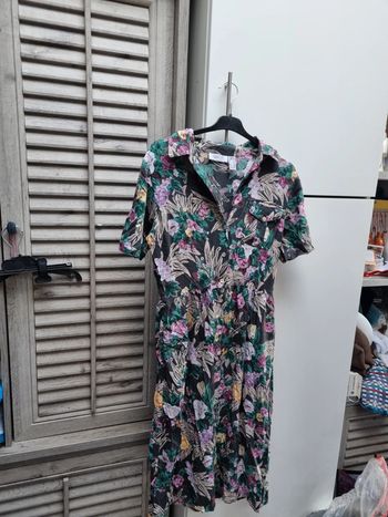 Robe chemise col en V à fleur 🌸 Together taille 40
