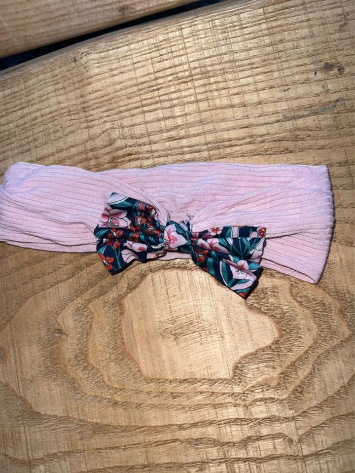 Bandeau à cheveux en Liberty Jacadi primerose fille rose - photo numéro 2