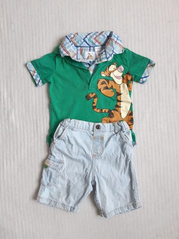 Ensemble tee-shirt et short Disney 80 cm