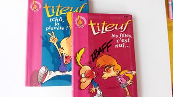 2 livres Titeuf, bibliothèque rose