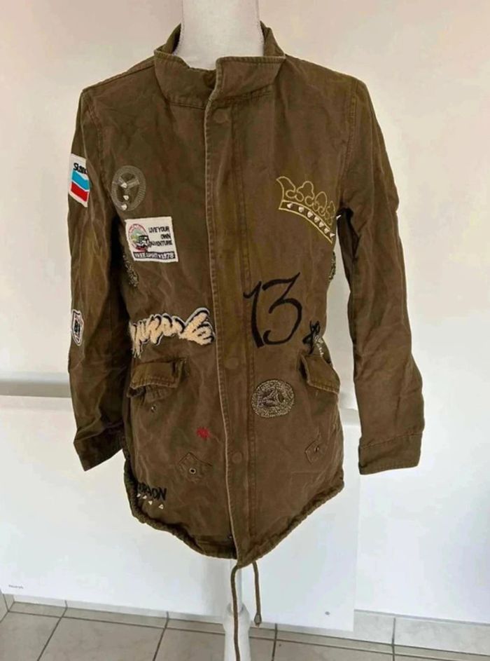 Veste kaki à  logo