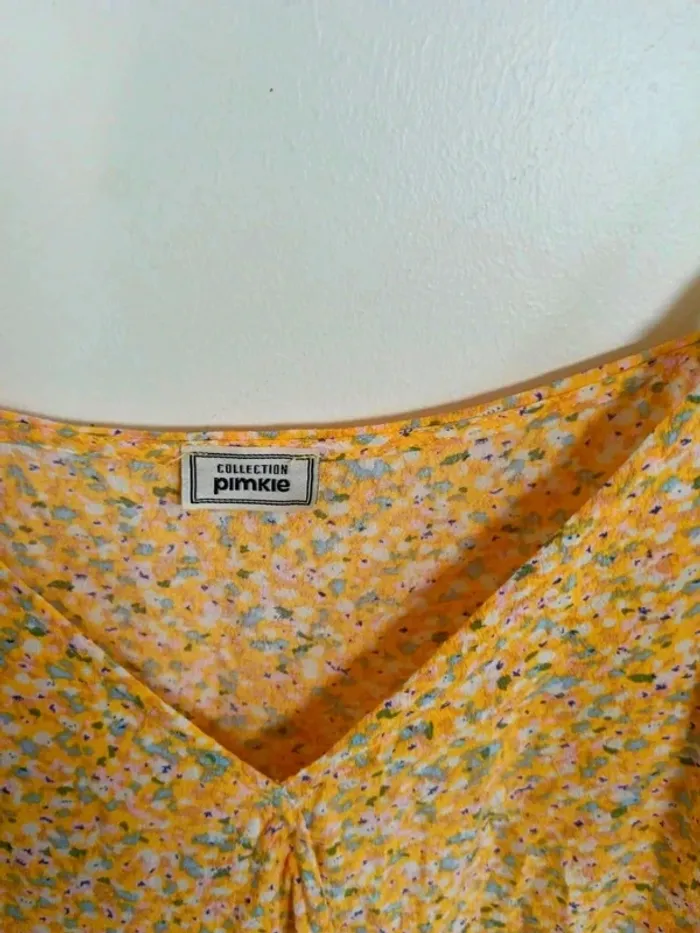 C31 robe jaune Pinkie 40 - photo numéro 3