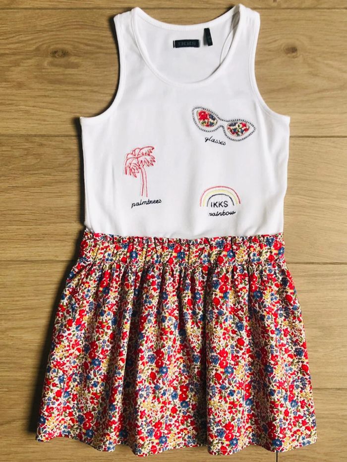 Robe bi-matière Liberty + Blouse Liberty Ikks T-3 ans - photo numéro 2