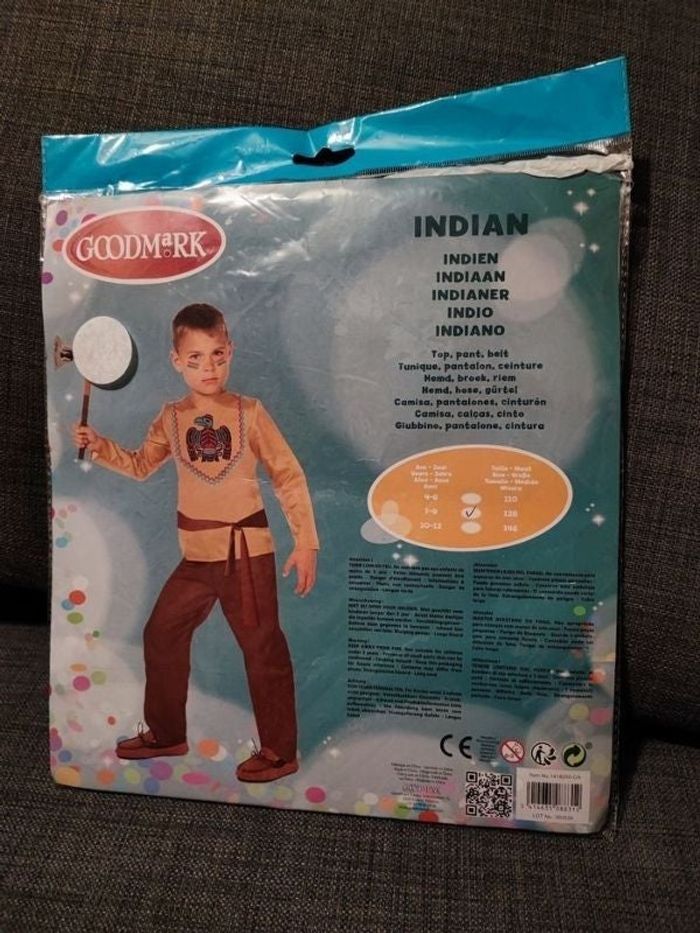 Déguisement indien Neuf  7/9 ans (128cm)