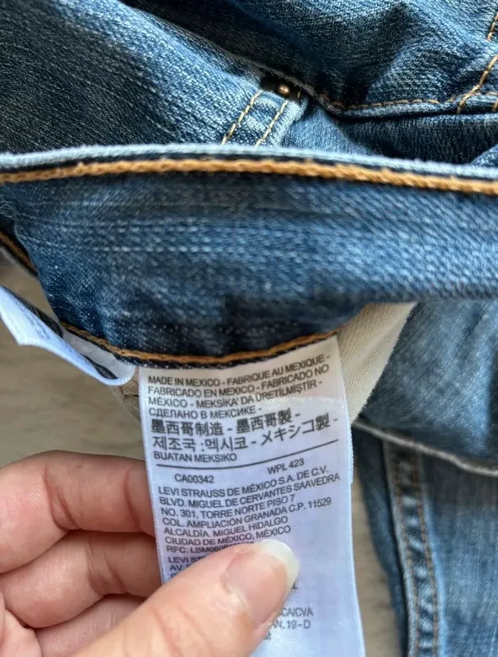 Jean Levi’s 559 Homme XL 46/48 W36 L36 bleu Relaxed straight droit Mexique 00s y2k grande taille - photo numéro 8
